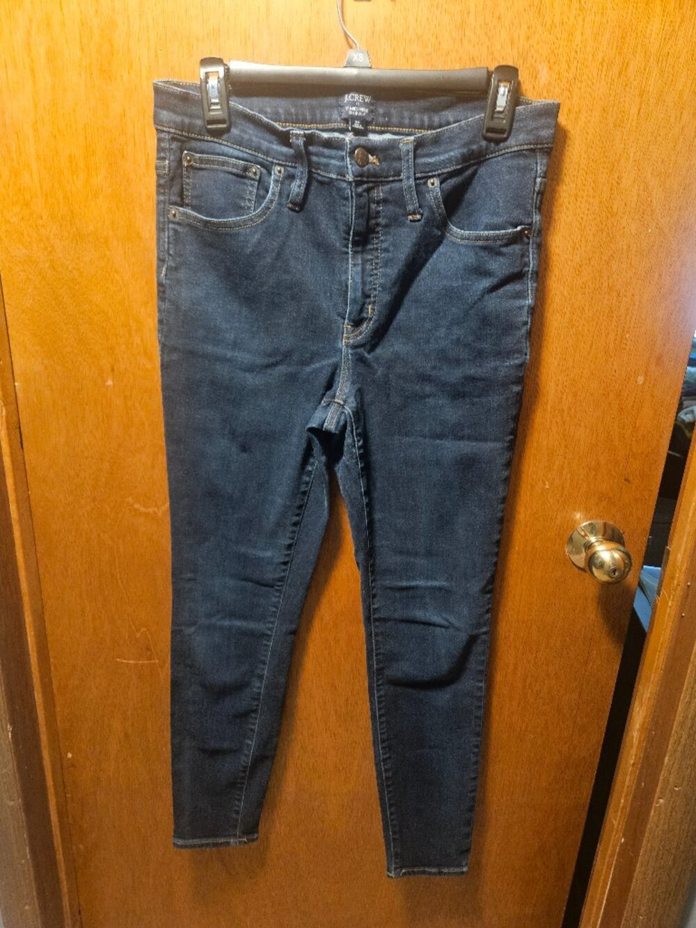 J.Crew 9" Mid-Rise Skinny Dark Wash Denim Jeans - Size 30
